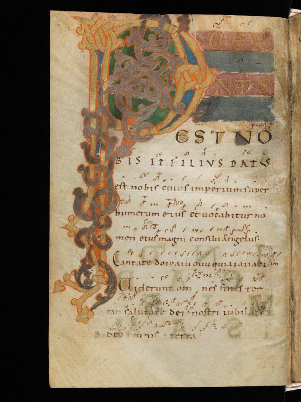 Manuscrit de chant grégorien, musique médiévale